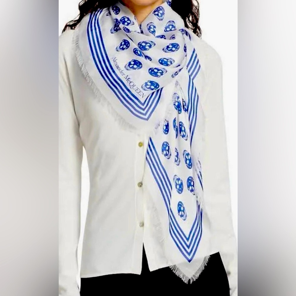Alexander McQueen Silk Skull Scarf